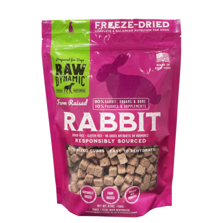 Raw Dynamic Dog Food FD Rabbit 5.5 oz