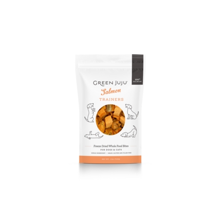Green Juju Dog Treat Freeze Dried Training Salmon 2.5 oz