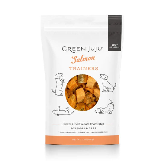 Green Juju Dog Treat Freeze Dried Training Salmon 2.5 oz