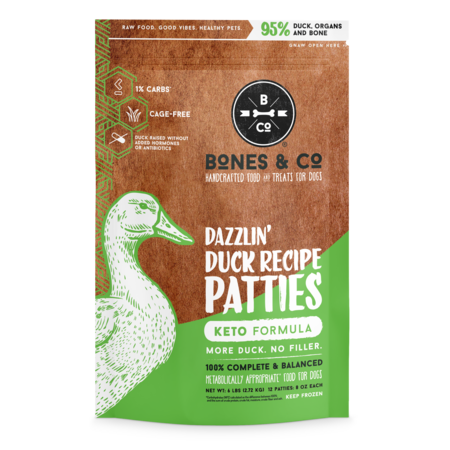 Bones & Co Dog Frozen Duck Patties 6#