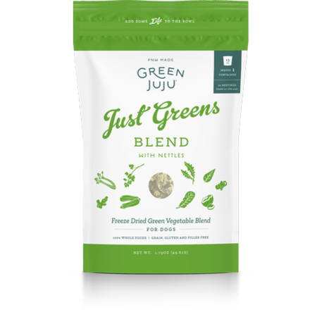 Green Juju Dog Topper Freeze Dried Just Greens 1.75 oz