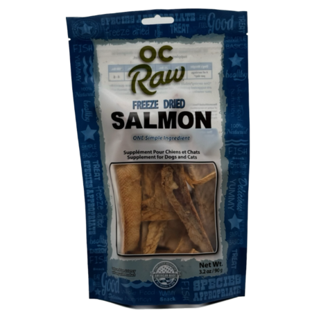OC Raw Dog Treat Freeze Dried Salmon 3.2 oz