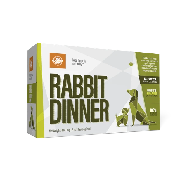 Big Country Raw Rabbit Dinner 4lbs