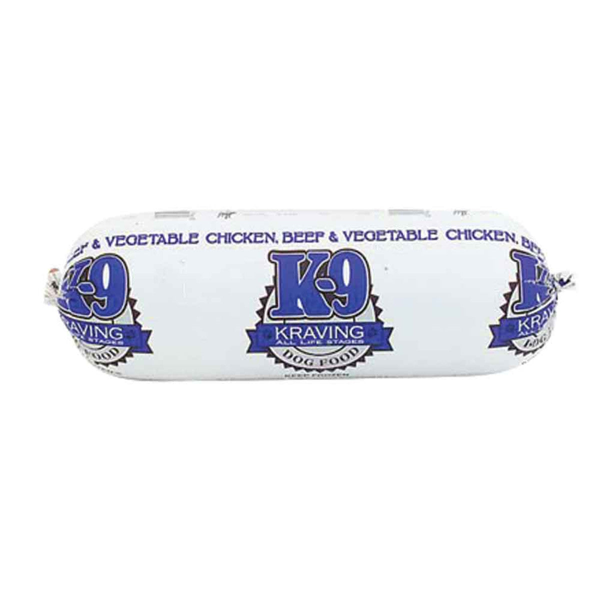 K9 Kraving Frozen Chicken, Beef & Vegetable Roll 2lbs