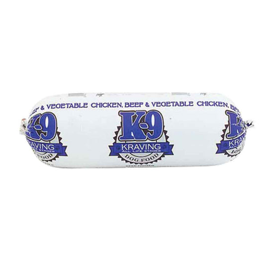 K9 Kraving Frozen Chicken, Beef & Vegetable Roll 2lbs