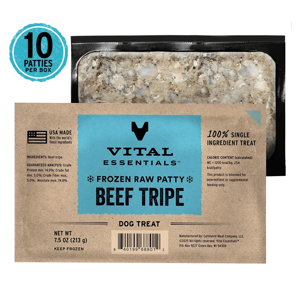 Vital Essentials Beef Tripe 7.5oz patties